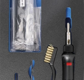 Plastiko remonto rinkinys su dujiniu lituokliu (9388)