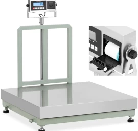 Platforminės Svarstyklės Su Lcd Etikečių Spausdintuvu 100 X 100 Cm 1000 Kg / 100 G