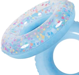 Plaukimo žiedas 90 Cm širdelės Mėlyna 35663