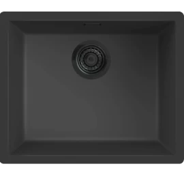 Plautuvė granitinė VERONA 50, 556x456x200 mm, Nero Black, R40294