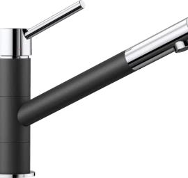 Plautuvės maišytuvas BLANCO KANO Antracitas/chrome HD
