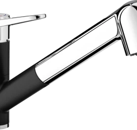 Plautuvės maišytuvas BLANCO WEGA-S II Juoda/chrome HD