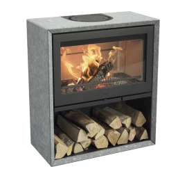 Plieninė krosnelė Nibe Contura 320T, juoda, 5 - 9 kW