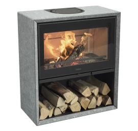 Plieninė krosnelė Nibe Contura 320TG, juoda, 5 - 9 kW