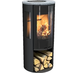 Plieninė krosnelė Nibe Contura 556:3G Style, juoda, 3 - 7 kW