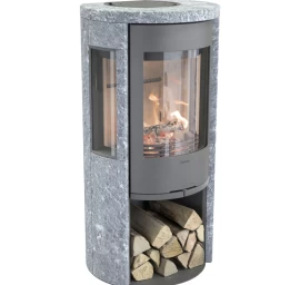 Plieninė krosnelė Nibe Contura 556T Style, pilka, 3 - 7 kW