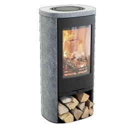 Plieninė krosnelė Nibe Contura 820T, juoda, 3 - 7 kW