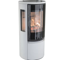 Plieninė krosnelė Nibe Contura C510:2 G Style, balta, 3 - 7 kW