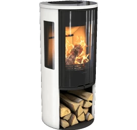 Plieninė krosnelė Nibe Contura C556:2 G Style, balta, 3 - 7 kW