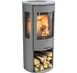 Plieninė krosnelė Nibe Contura C556:3 Style, pilka, 3 - 7 kW