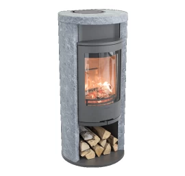 Plieninė krosnelė Nibe Contura C620T:1, pilka, 3 - 9 kW