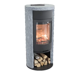 Plieninė krosnelė Nibe Contura C620T:2, juoda, 3 - 9 kW