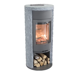 Plieninė krosnelė Nibe Contura C620T:2, pilka, 3 - 9 kW