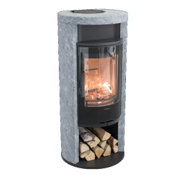 Plieninė krosnelė Nibe Contura C620TG:1, juoda, 3 - 9 kW