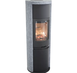 Plieninė krosnelė Nibe Contura C690T, juoda, 3 - 9 kW