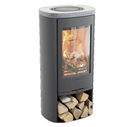 Plieninė krosnelė Nibe Contura C810:3 Style, pilka, 3 - 7 kW