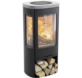 Plieninė krosnelė Nibe Contura C856:3 Style, juoda, 3 - 7 kW