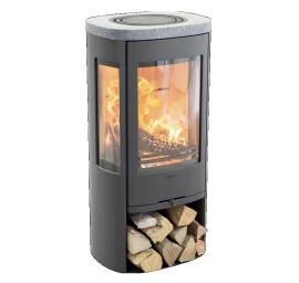 Plieninė krosnelė Nibe Contura C856:3 Style, pilka, 3 - 7 kW