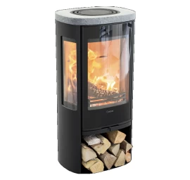 Plieninė krosnelė Nibe Contura C856G:3 Style, juoda, 3 - 7 kW