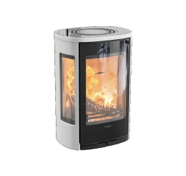 Plieninė krosnelė Nibe Contura C856GW:2 Style, balta, 3 - 7 kW