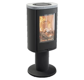 Plieninė krosnelė Nibe Contura C870:3 Style, juoda, 3 - 7 kW