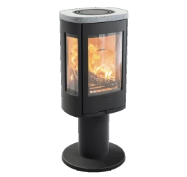 Plieninė krosnelė Nibe Contura C886:3 Style, juoda, 3 - 7 kW