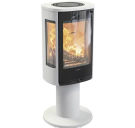 Plieninė krosnelė Nibe Contura C886G:1 Style, balta, 3 - 7 kW