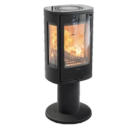 Plieninė krosnelė Nibe Contura C886G:2 Style, juoda, 3 - 7 kW