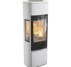 Plieninė krosnelė Nibe Contura C896G:1 Style, balta, 3 - 7 kW