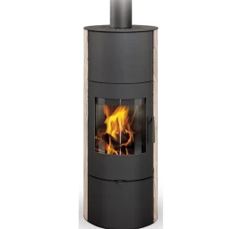 Plieninė krosnelė Romotop Evora 04A, smėlio akmens apdaila