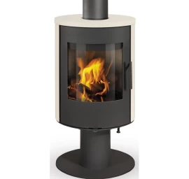 Plieninė krosnelė Romotop Evora T 01, keramikos apdaila, 6.5kW