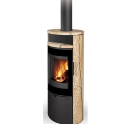 Plieninė krosnelė Romotop Lugano 04, su apdaila, 8kW