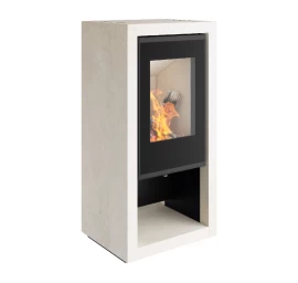 Plieninė krosnelė Spartherm Ambiente A7, 4.5 - 7.7 kW, balta