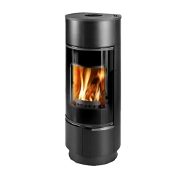 Plieninė krosnelė Thorma Atika Ceramic Plus, juoda keramika