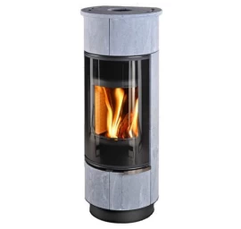 Plieninė krosnelė Thorma Atika Serpentino Plus, juoda