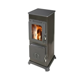 Plieninė krosnelė Thorma Bozen AT, 2.5 - 7.5 kW, juoda