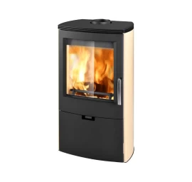 Plieninė krosnelė Thorma Falun II, kapučino, 4 - 12 kW