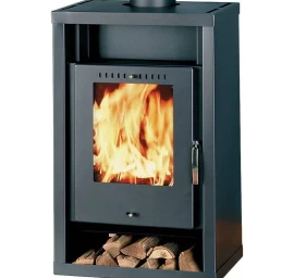 Plieninė krosnelė Thorma Gent, juoda, 2.5 - 7.5 kW