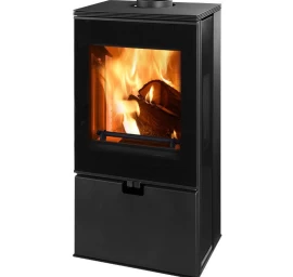 Plieninė krosnelė Thorma Wiesbaden, juoda, 4 - 12 kW