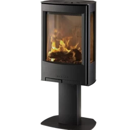 Plieninė krosnelė Wiking Miro 1 ant pjedestalo