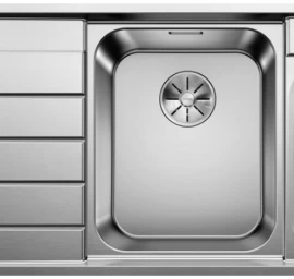 Plieninė plautuvė BLANCO AXIS III 6S-IF SATIN RE M.ZUB InFino M.AF