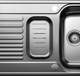 Plieninė plautuvė BLANCO TIPO II 6 S RV SST NATURAL M.AZUB M.AF