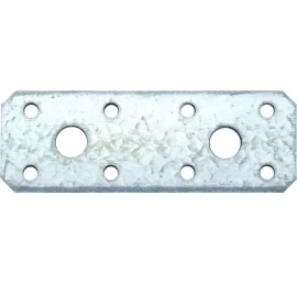Plieninė plokštelė su skylėmis 100 x 35 x 2.5 mm (80783)