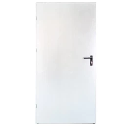 Plieninės durys URAN K89 kairinės, 890x2090mm baltos sp.