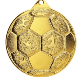 Plieninis Futbolo Medalis Fi 50 Mmc8850/g - Auksinis