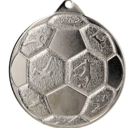 Plieninis Futbolo Medalis Fi 50 Mmc8850/s - Sidabrinis