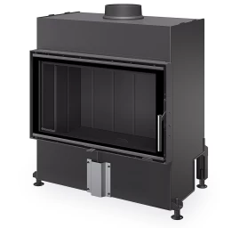 Plieninis židinio ugniakuras Romotop HEAT H4X 06, 80.50, juoda pakura IGN