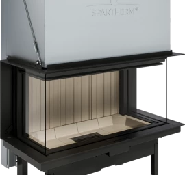 Plieninis židinio ugniakuras Spartherm Premium A-3RL-100h, ø200 mm, trimis stiklais