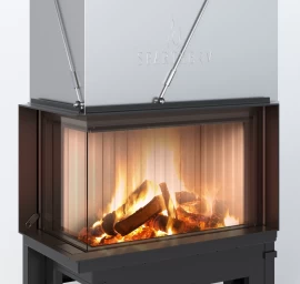 Plieninis židinio ugniakuras Spartherm Premium V-2L-68h, ø200 mm