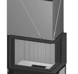 Plieninis židinio ugniakuras Spartherm Premium V-2R-68h, ø200 mm